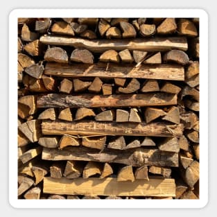 Firewood Nature Forest Camping Magnet